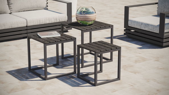 Zestaw 3 stolików Modern