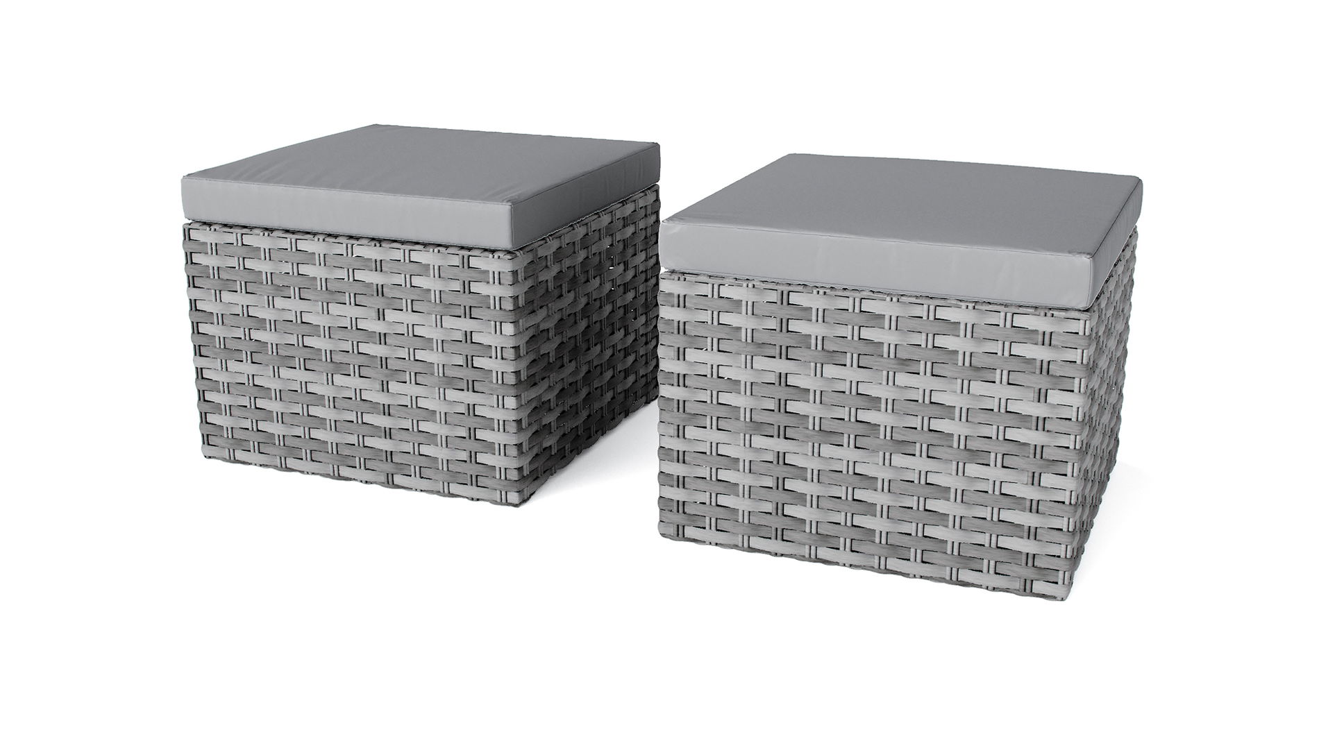 Zestaw 2 puf Brooklyn