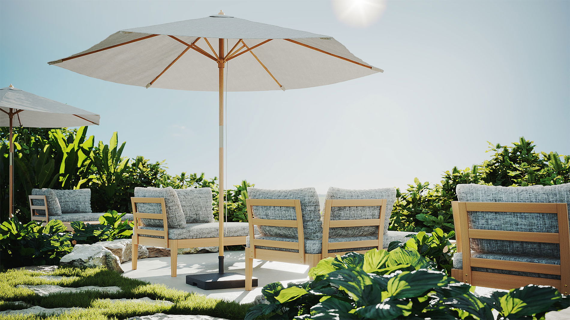 Parasol ogrodowy Dominica