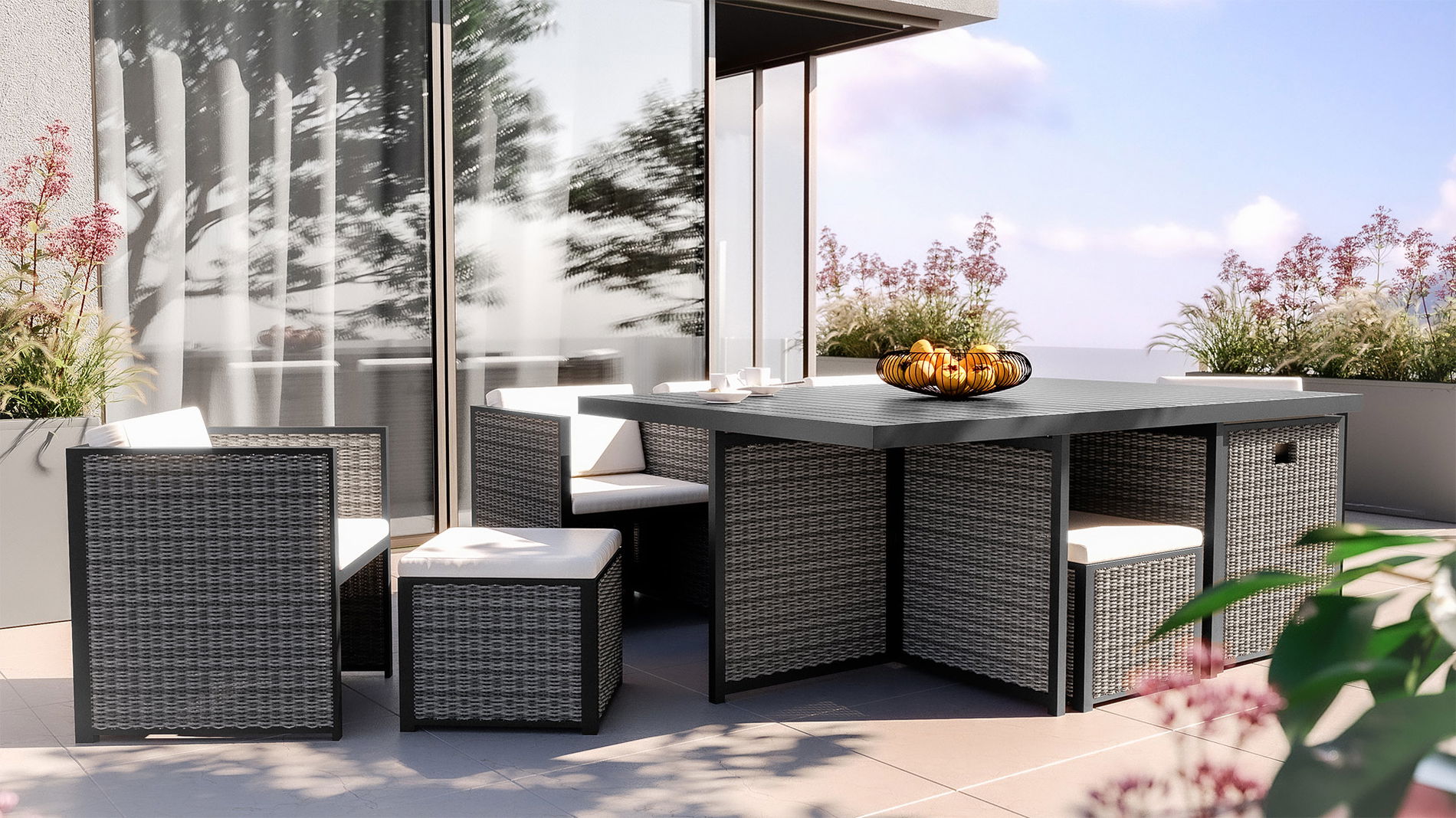 Wymienne panele rattanowe do zestawu Maribella Dining L