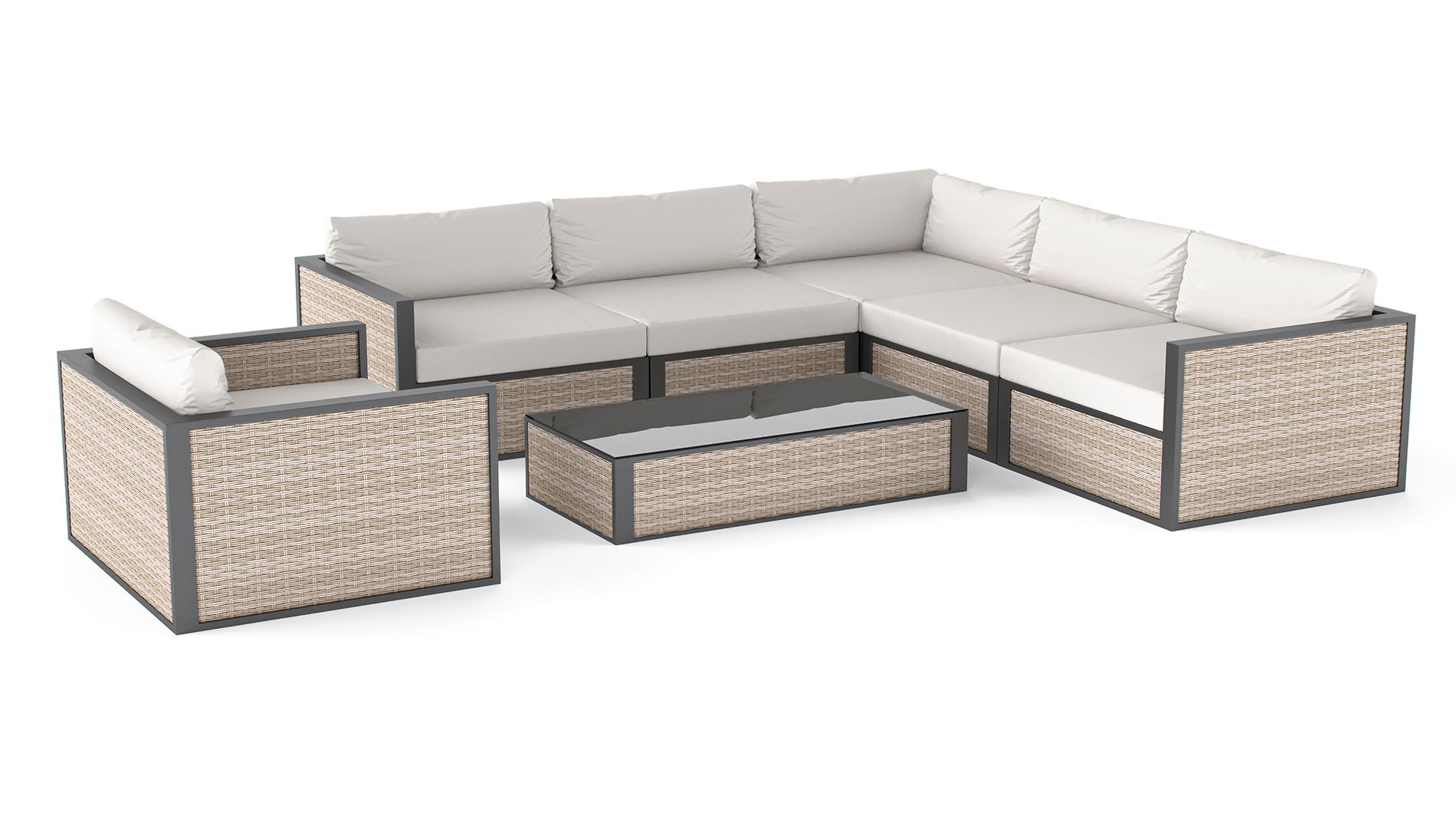 Wymienne panele rattanowe do zestawu Adalia