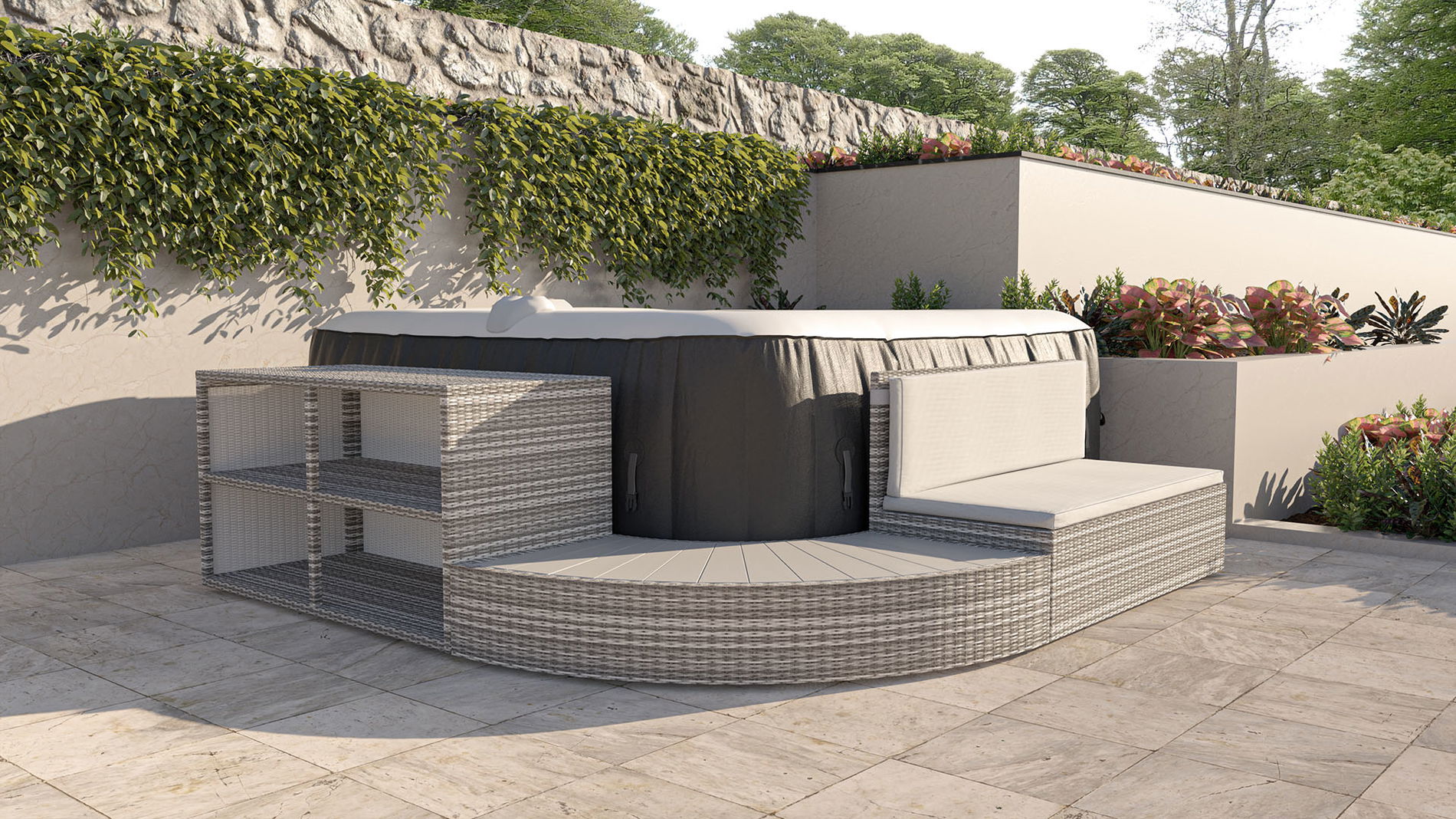 Madagascar L obudowa jacuzzi