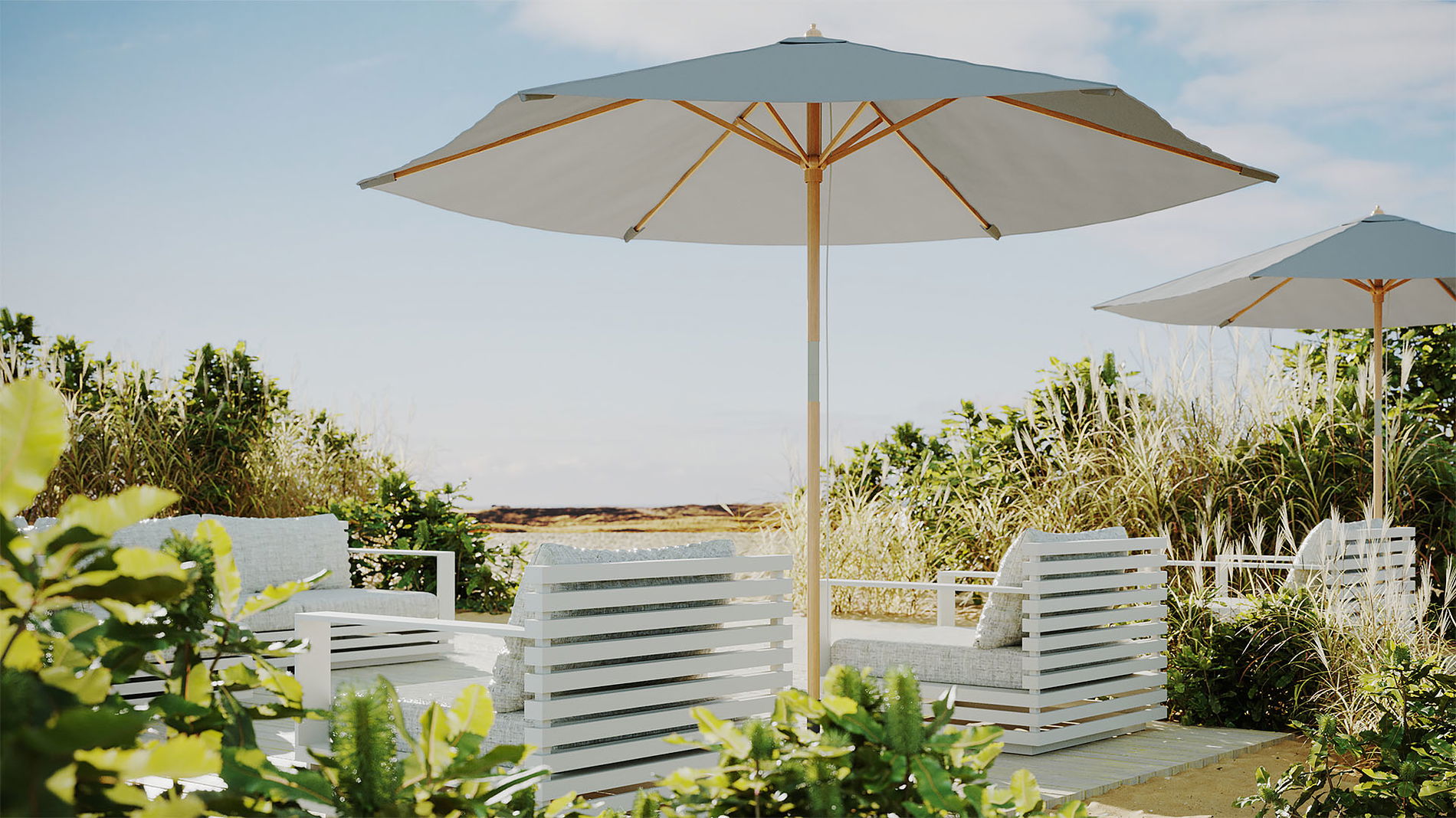 Parasol ogrodowy Dominica, bez podstawy