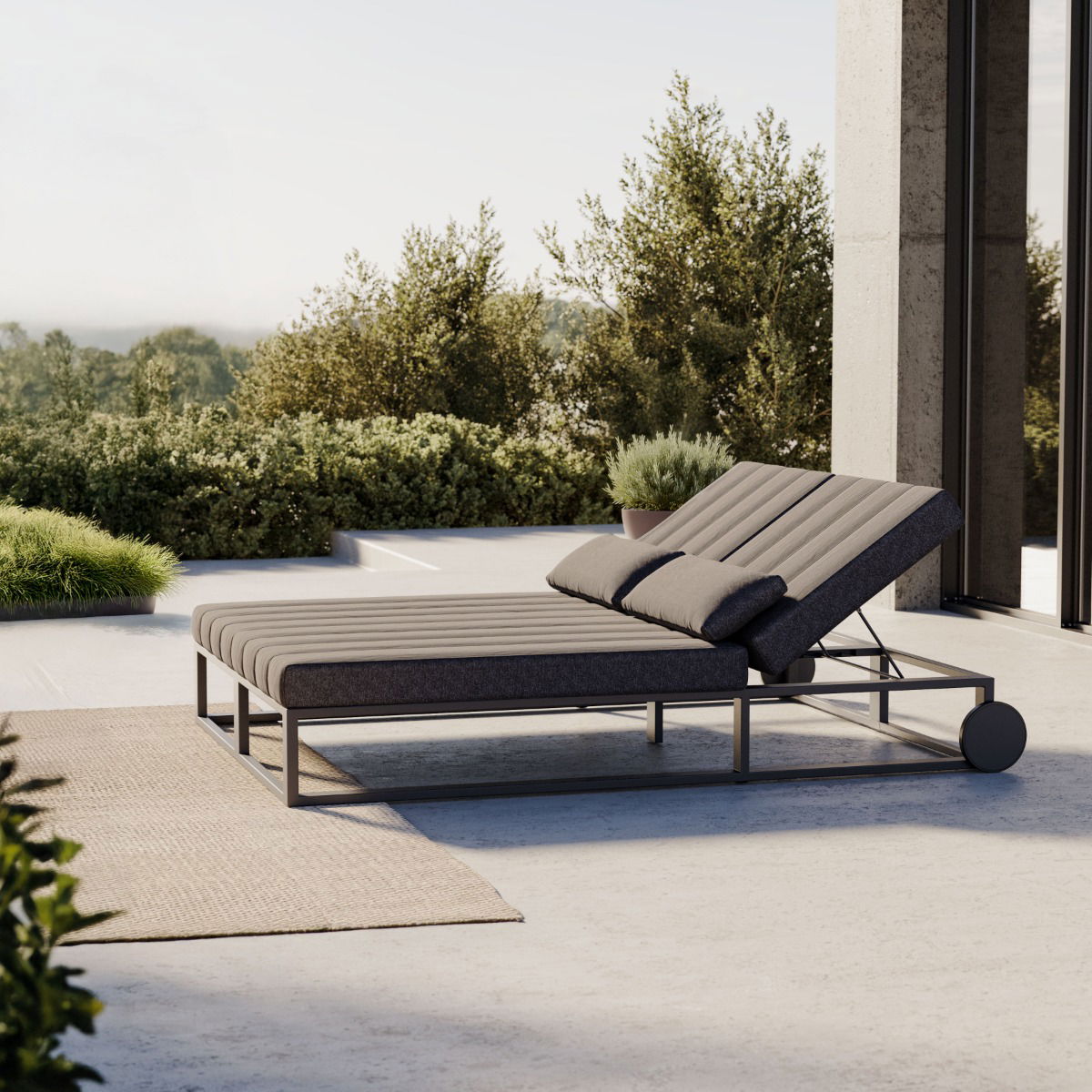 Stripe podwójny leżak