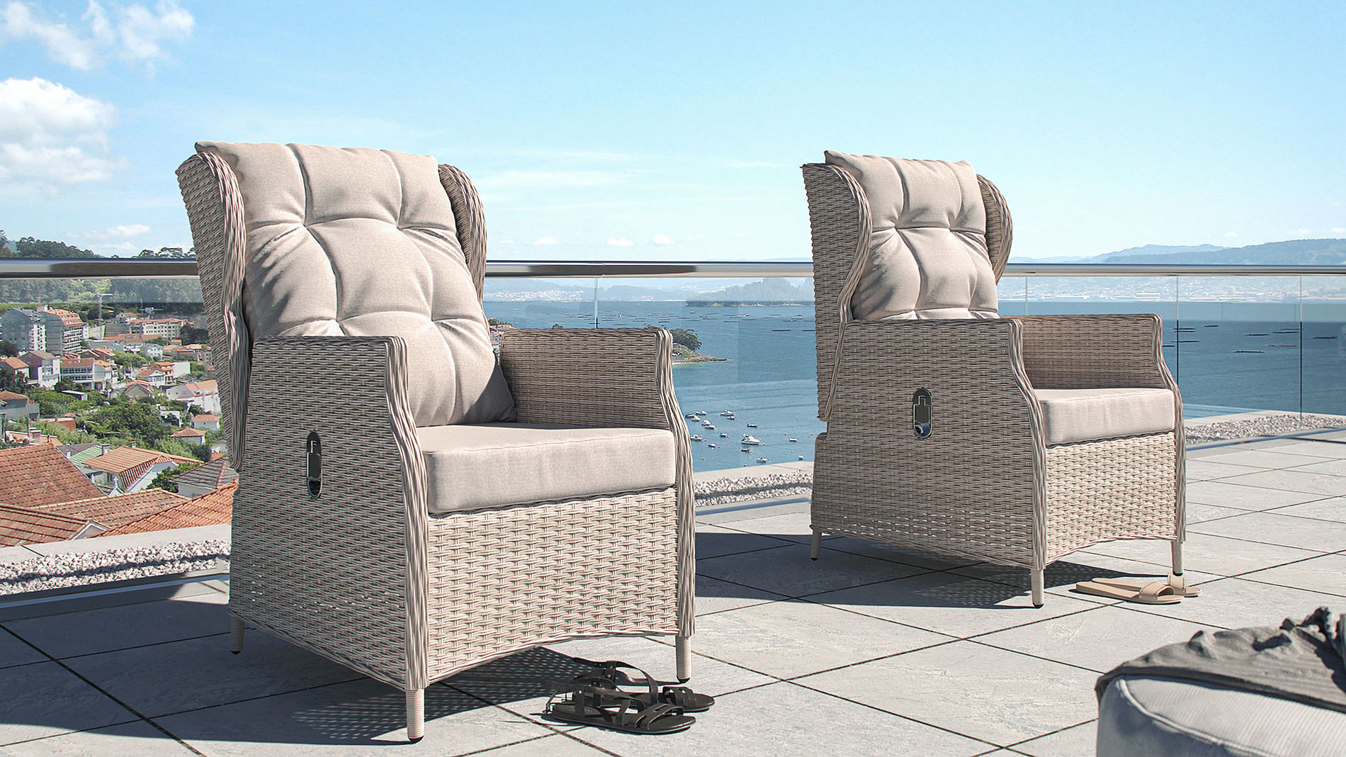 Zestaw 2 foteli Bariya