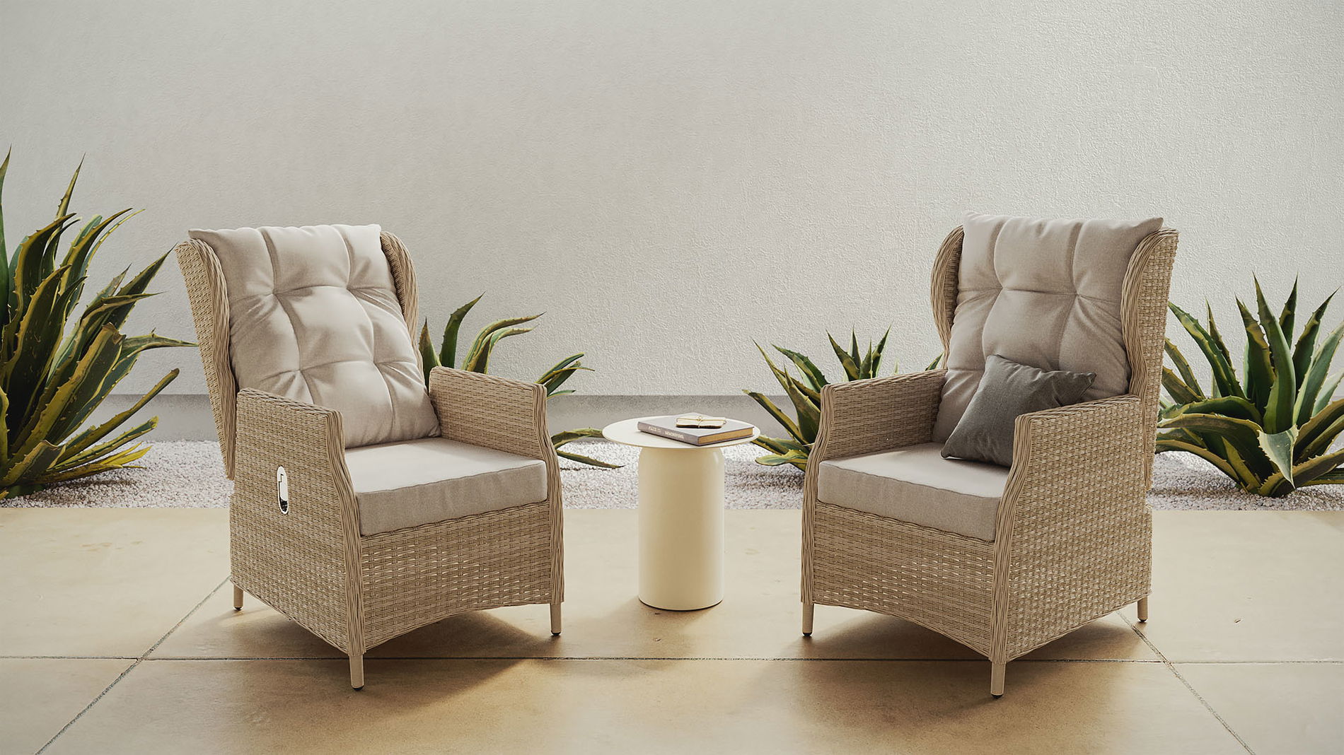 Zestaw 2 foteli Bariya