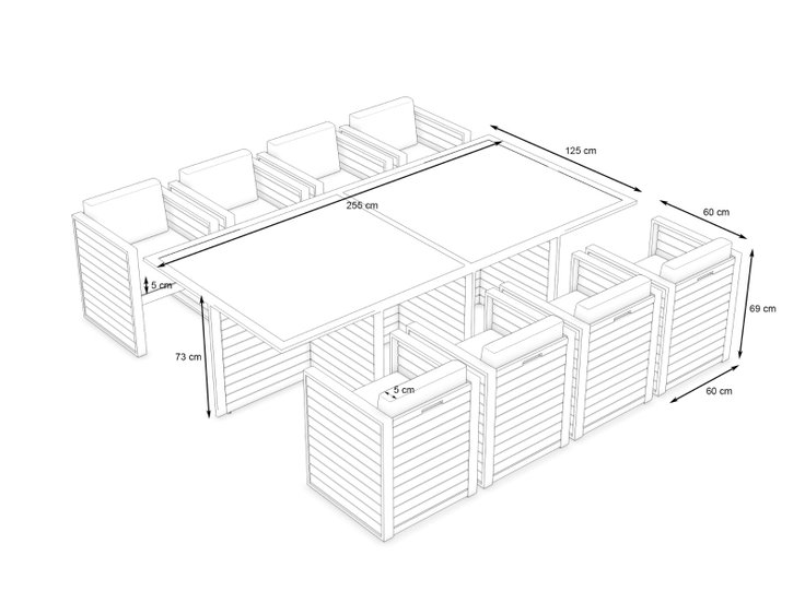 Wymiary produktu - RN-2 Dining XL