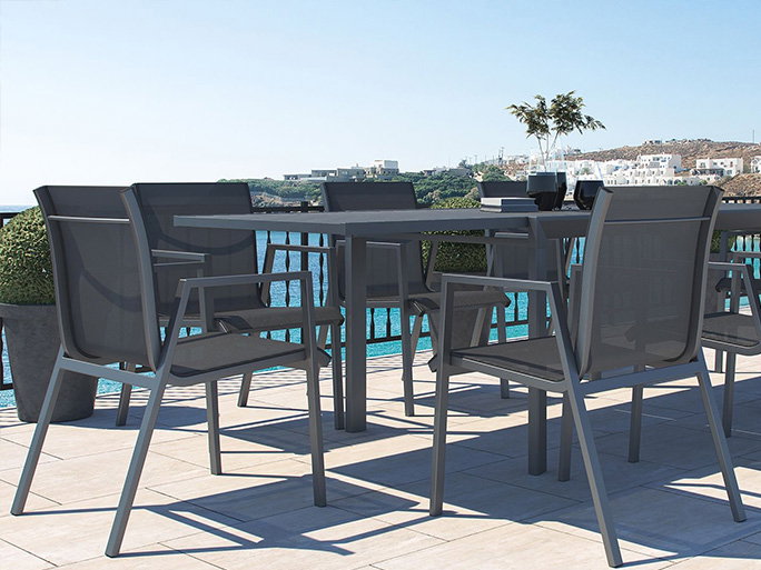 Textilene czarny Detal