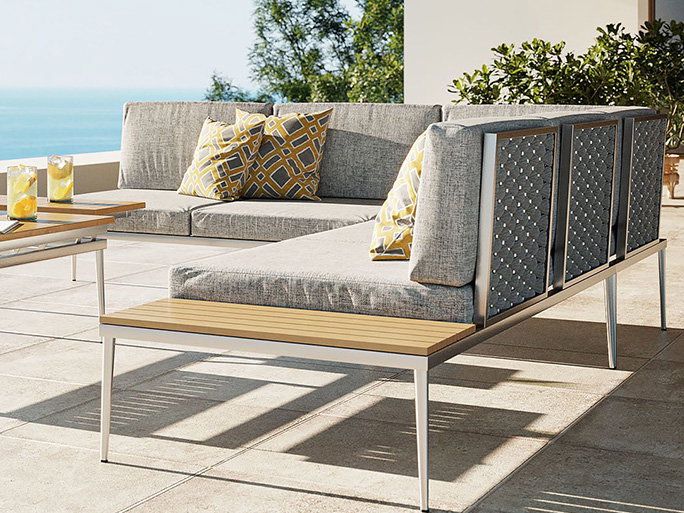 Lina ciemnoszara pleciona Detal