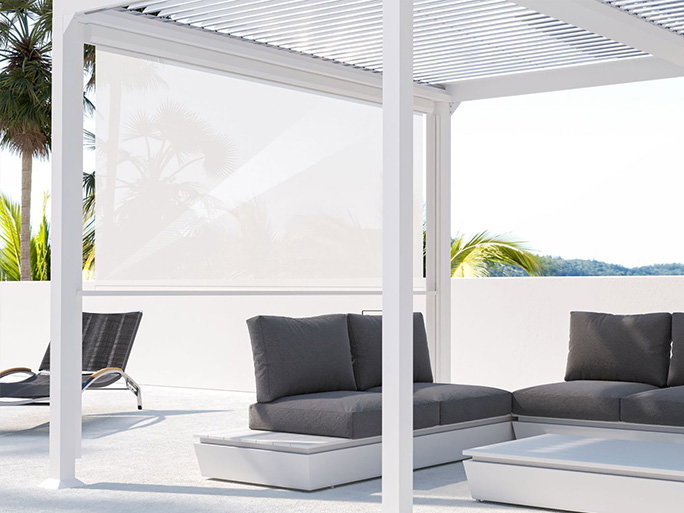 Textilene biały Detal