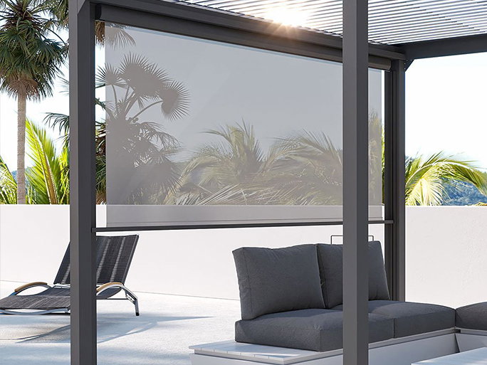 Textilene antracyt Detal