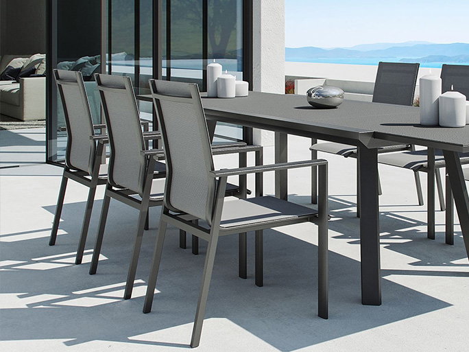 Textilene jasnoszary Detal