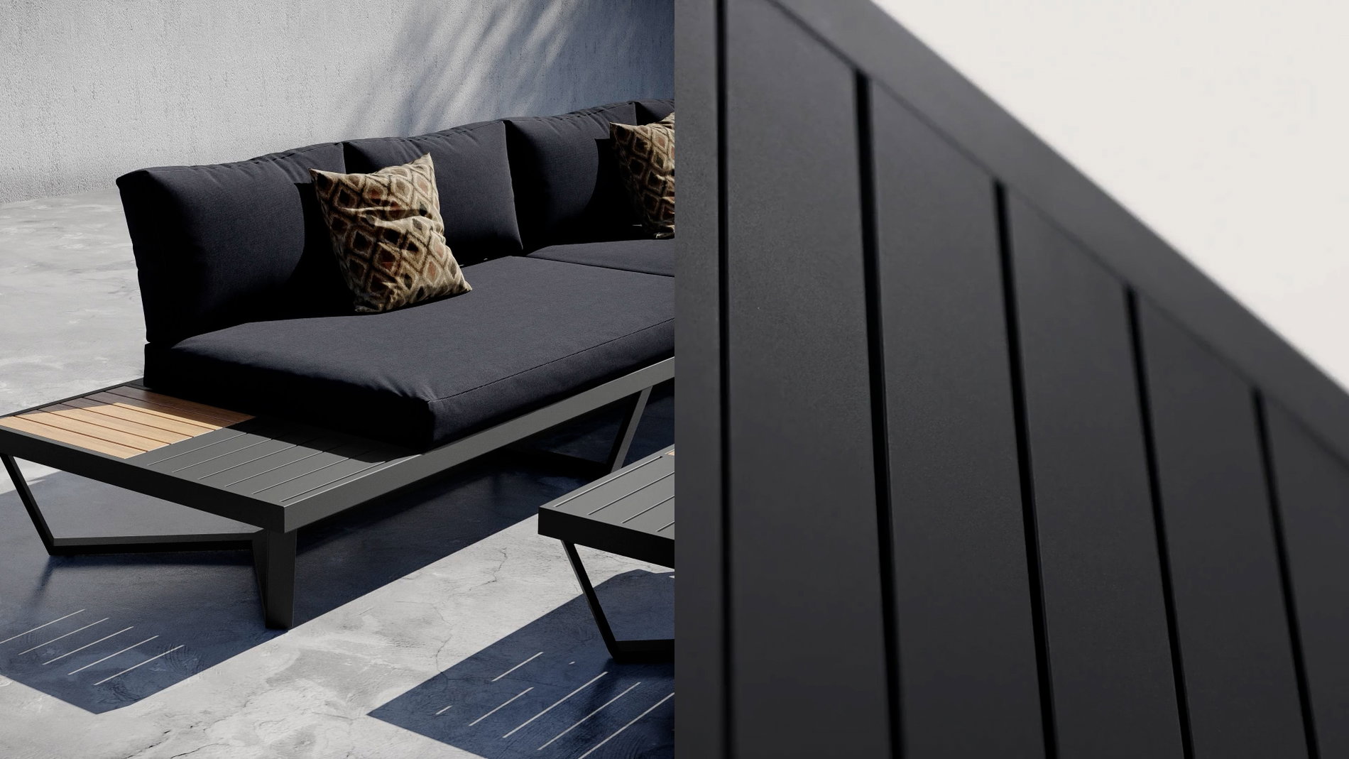 Aluminium Antracyt Zbliżenie