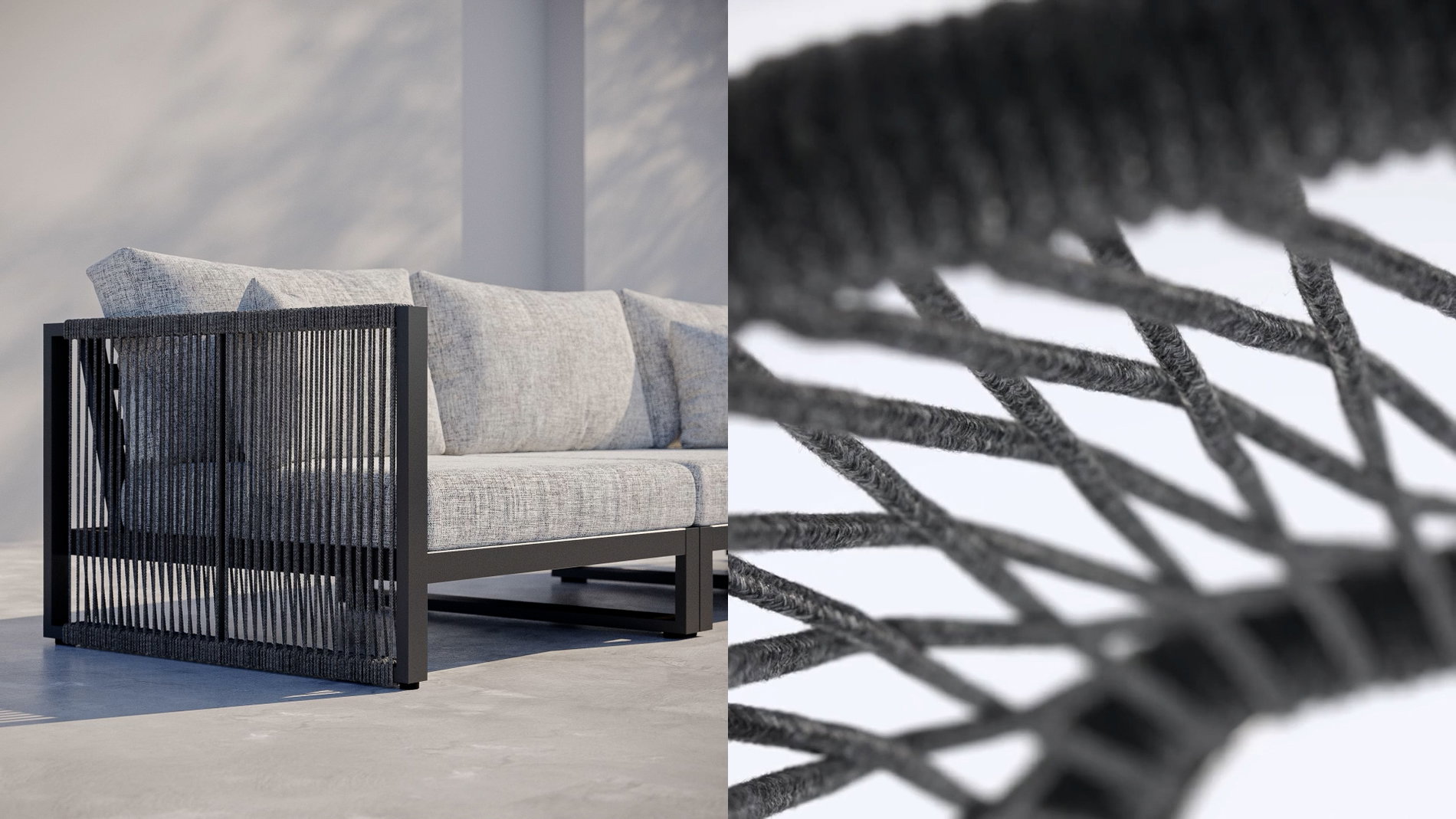 Lina Ciemnoszary melanż Widok