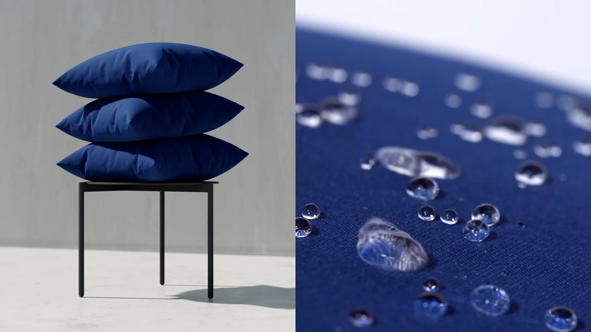 Tkanina niebieska Zbliżenie