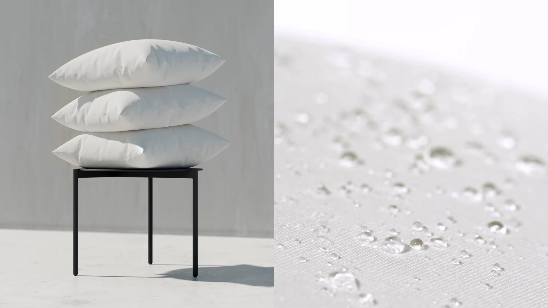 Tkanina stalowoszara Widok