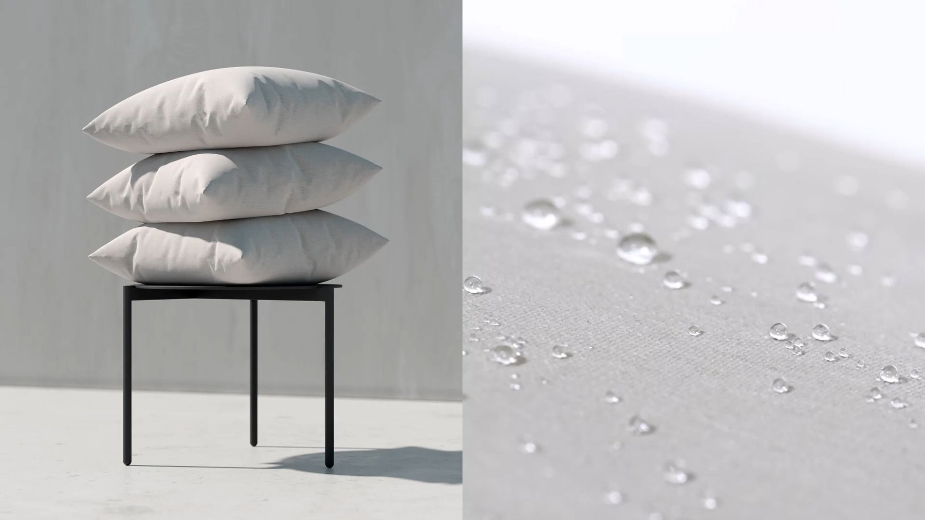 Tkanina biała Widok