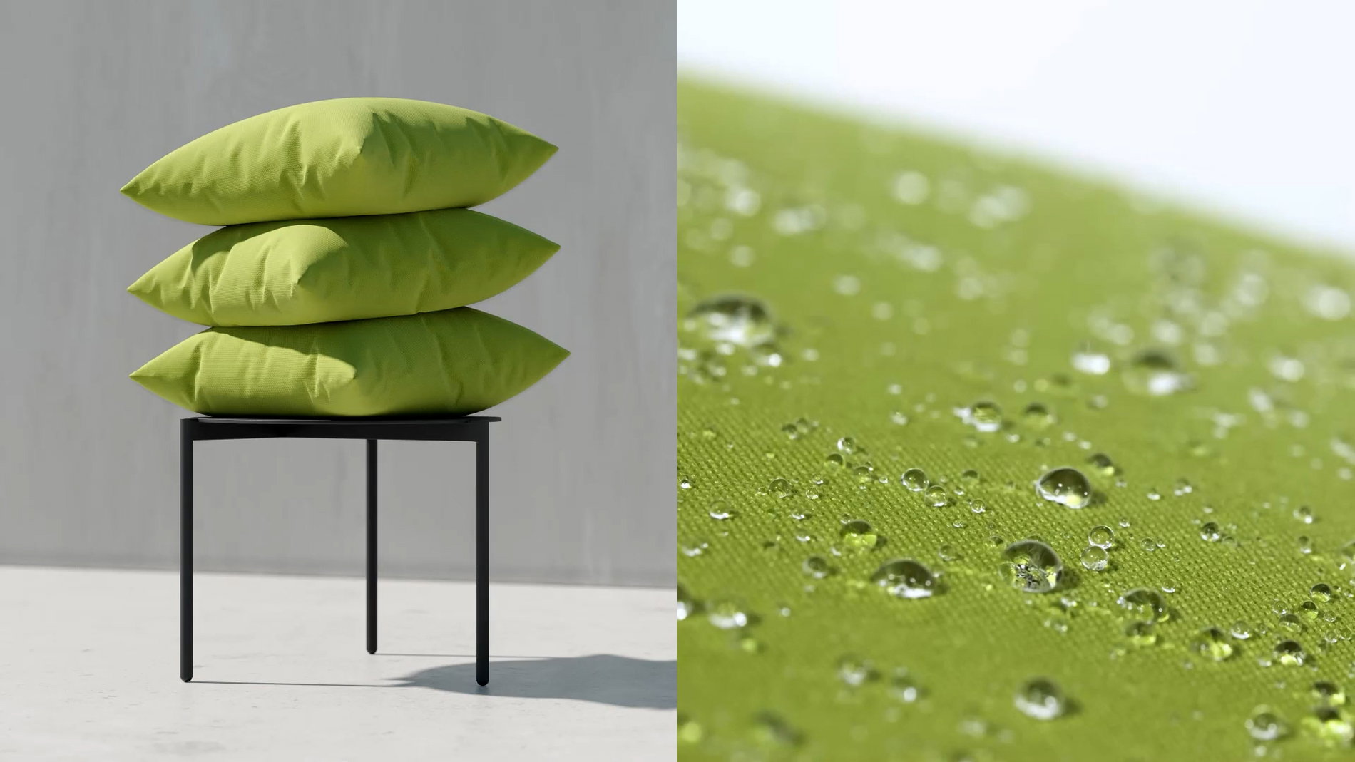 Tkanina zielona Zbliżenie