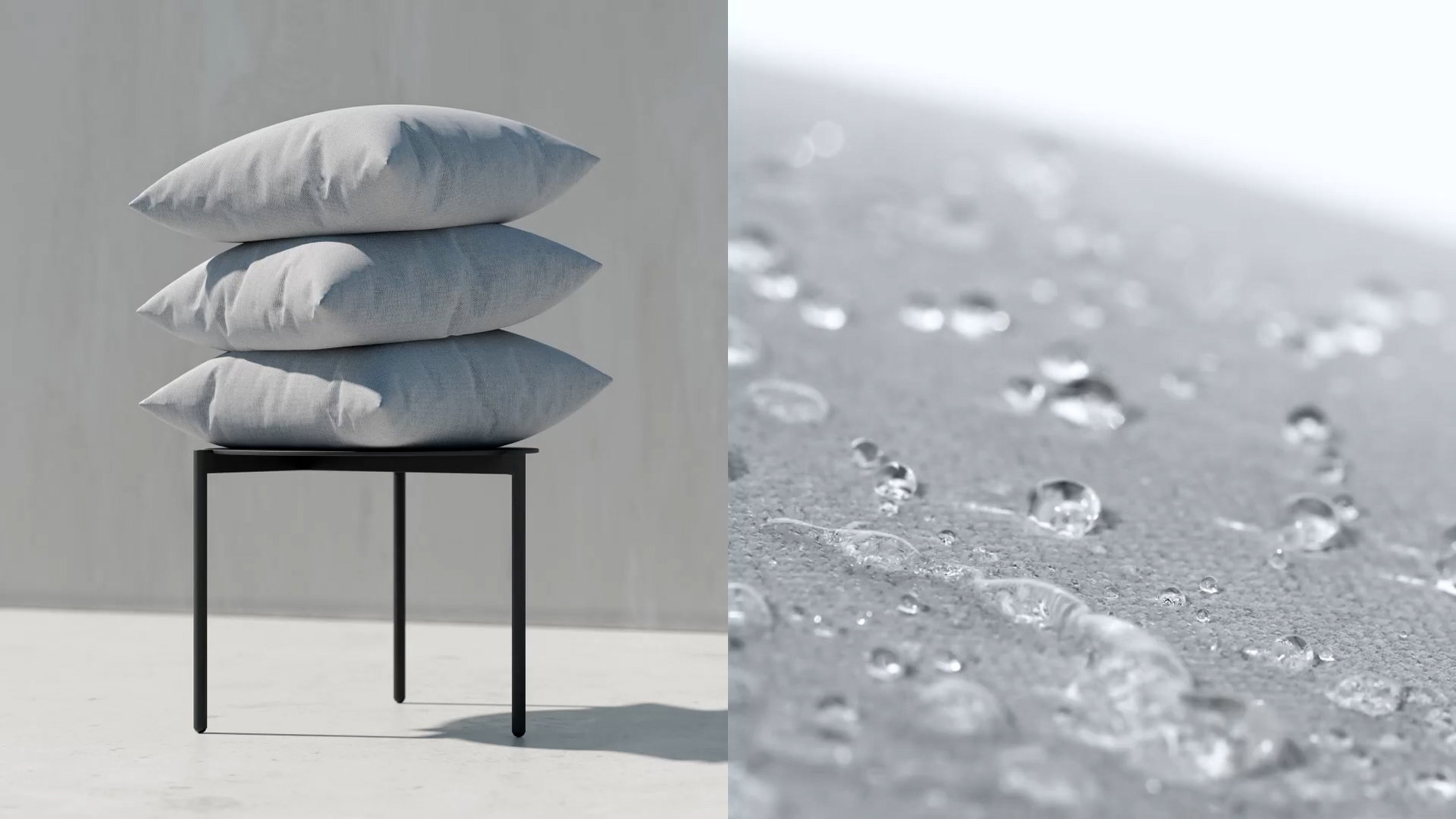 Tkanina żwirkowoszara Widok