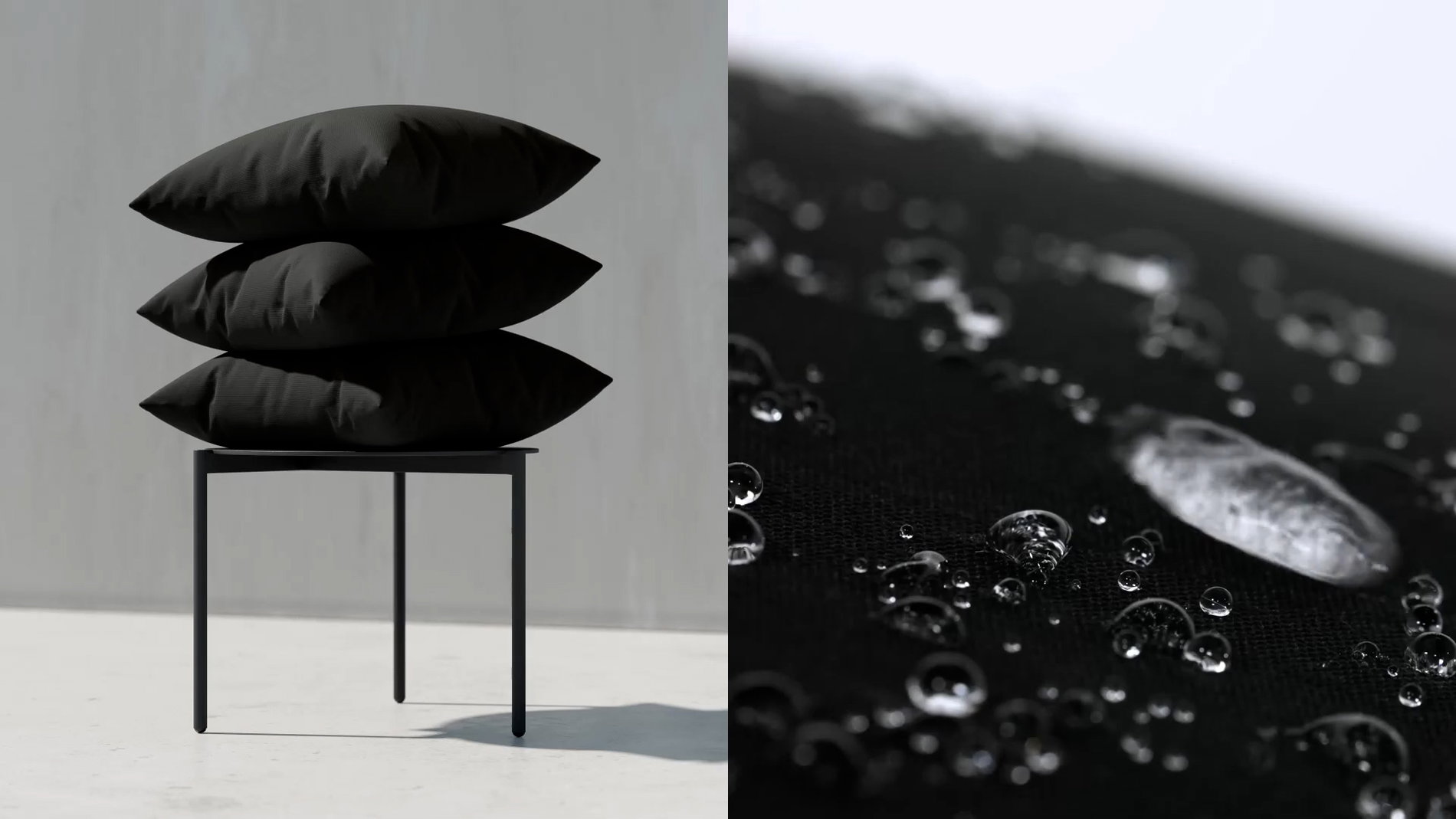 Tkanina czarna Zbliżenie